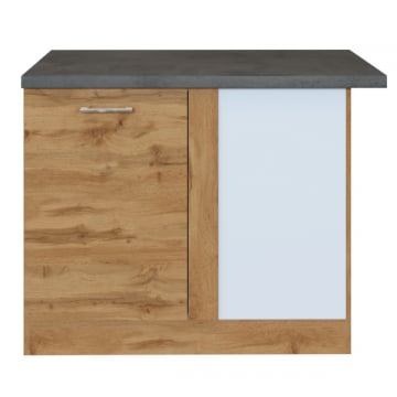Hoekkast Sorrella 110cm 1 deur - eik/beton