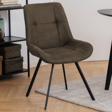 Eetkamerstoel Waylor - antraciet
