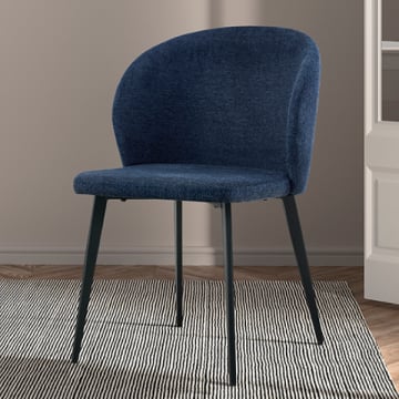 Eetkamerstoel Tilly-blauw