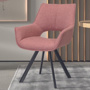 Eetkamerstoel Miet-roze