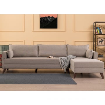 Hoekzetel Balcab Home | 275 x 165 x 85 cm | Cream-design