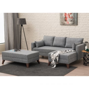 Hoekzetel Balcab Home | 205 x 140 x 85 cm | Grijs