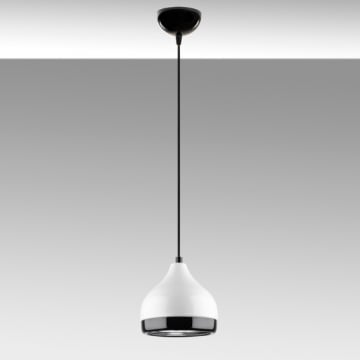 Opviq kroonluchter met metalen behuizing | In hoogte verstelbaar | 17cm diameter | IP26 | Wit