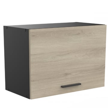 Hangkast Romanie 60 cm 1 opklapdeur-Kronberg eik/matzwart