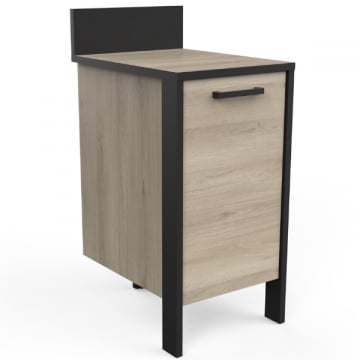 Onderkast Chivaya 44,30 cm, 1 draaideur-Kronberg eik/matzwart