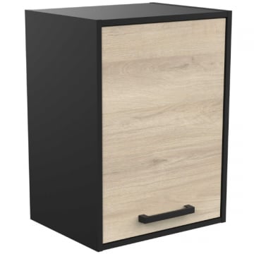 Hangkast Chivaya 44,30 cm, 1 draaideur-Kronberg eik/matzwart