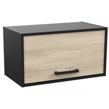Hangkast Chivaya 64,30 cm, 1 opklapdeur-Kronberg eik/matzwart