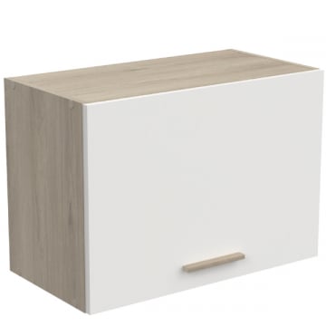 Hangkast Romanie 60 cm 1 opklapdeur-Kronberg eik/mat wit