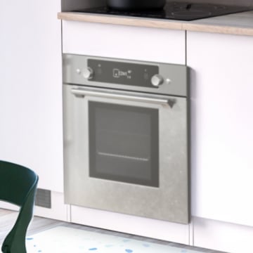 Onderkast voor fornuis Sofie 60 cm-Kronberg eik/mat wit