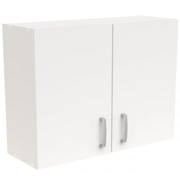 Hangkast Sofie 80 cm 2 draaideuren en 1 legplank-mat wit