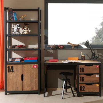 Boekenkast + bureau Alex 
