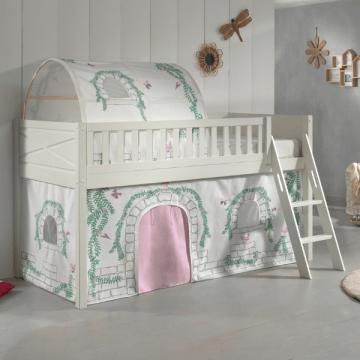 Halfhoogslaper Scottie 90x200 cm Birdy 1-wit