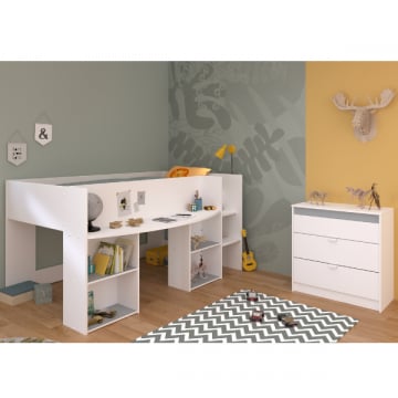 Slaapkamerset Rue | Halfhoogslaper en commode