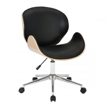 Bureaustoel Hercule - 64x60x84 cm - Zwart/PU-kunstleer