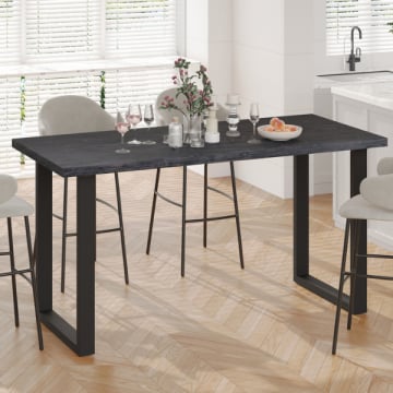 Bartafel Alexander - 180x80x93cm - donkerbruin