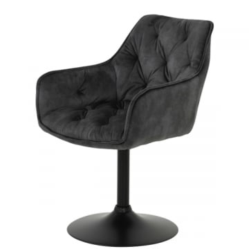 Eetkamerstoel Birta-vintage antraciet