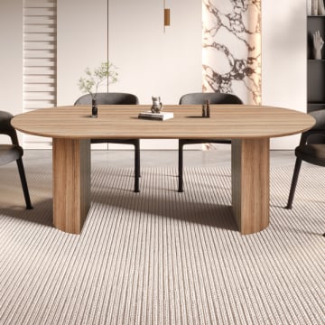 Ovale eettafel Lagos - 220x110x76cm - eikdecor