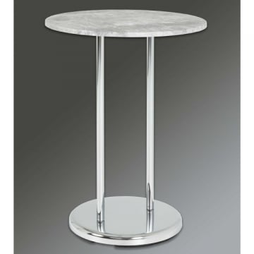 Salontafel Sebastian - 40x40x55 cm - Betonlook/staal