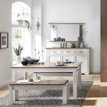 Eetkamer Samine 1-eik/wit