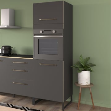 Kolomkast Wade met ruimte voor oven - antraciet