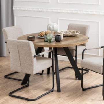 Verlengbare eettafel Zalida - 210x120x75 cm - Eik 