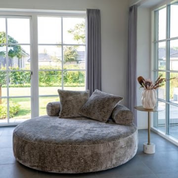 Natuurlijk Caïro Daybed met 2 Chenille kussens