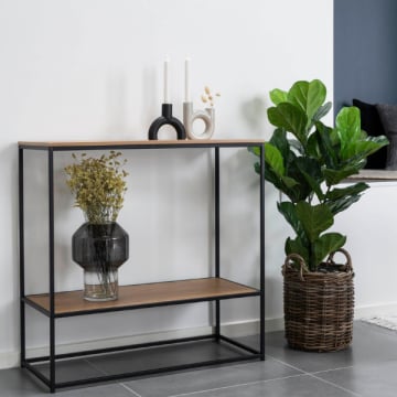 Vita Natuur Console Tafel, Eiken Look, 2 Planken