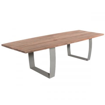 Tuintafel Fanny - 300x115x75cm - ijzer - teakhout