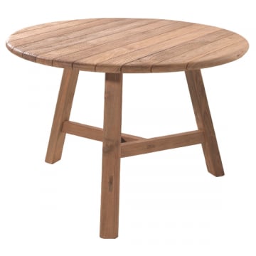 Tuintafel Sintra - Ø120x75cm - gerecycleerd teakhout