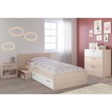 Kinderkamercombinatie Charly 90x190 | Kinderbed, nachtkastje, commode