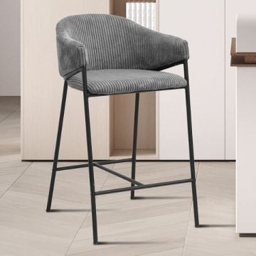Barstoel Iggy | 54 x 59 x 90 cm | Grijs