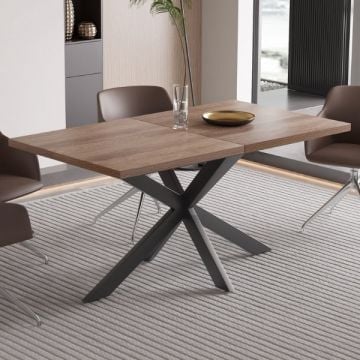 Eettafel Kos | 160 x 90 x 76 cm | Donkerbruin