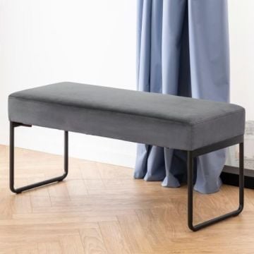 Halbank Xenia | 95 x 38 x 46 cm | Grijs