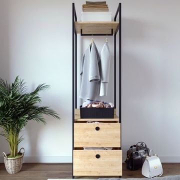 Garderobekast Woody Fashion | 50 x 40 x 180 cm | Oak-design
