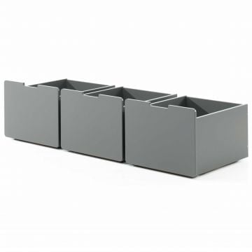 Set van 3 lades Pip - grijs