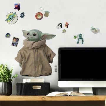 Muurstickers The Mandalorian: The Child