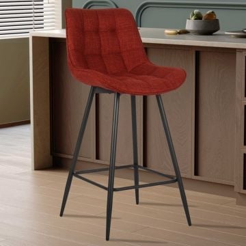 Barstoel Riva | 46 x 55 x 93 cm | Rood
