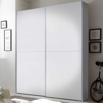 Kledingkast Tiempo 170x59x195cm met twee deuren - wit