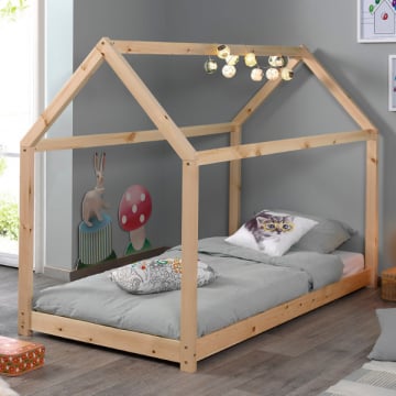 Bedhuisje Home 90x200 - dennenhout