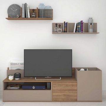 Tv-meubel Boost 180cm - beige/grijs