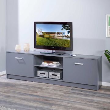 Tv-meubel Eden 180cm 2 deuren - grafiet grijs