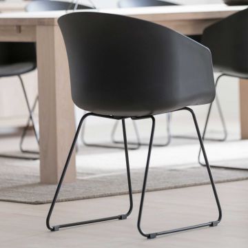Set van 2 stoelen Anouck - zwart