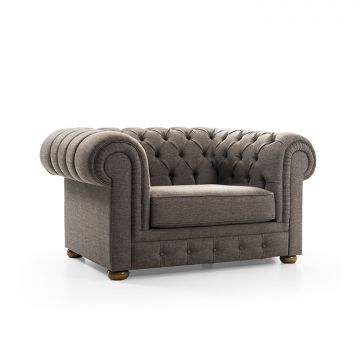 Atelier Del Sofa Wing Chair - Houten frame, 100% linnen stof