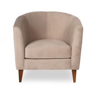 Del Sofa Atelier Wing Chair in crèmekleurig linnen