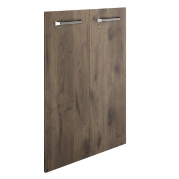 Kastdeuren voor open boekenkast Elio | 72 x 2 x 101 cm | Viking Brown-design