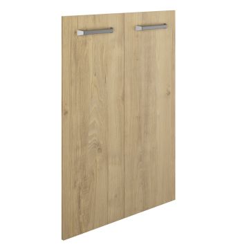 Kastdeuren voor open boekenkast Elio | 72 x 2 x 101 cm | Châtaignier-design
