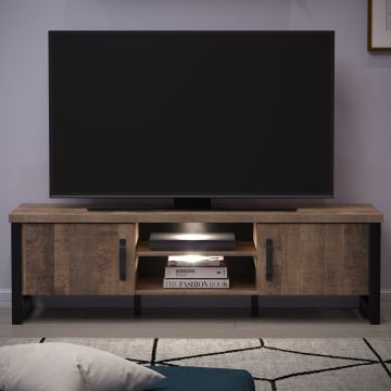 tv-meubel Emile | 166 x 45 x 50 cm | Tobacco Brown Oak-decor