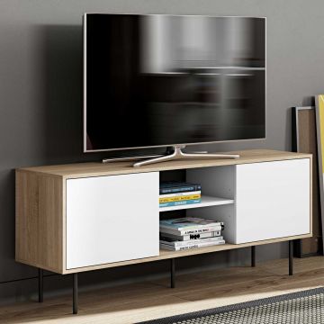 Tv-meubel Vibe 150cm - eik/wit
