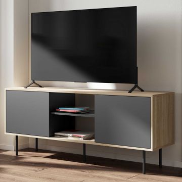 Tv-meubel Vibe 150cm - eik/zwart