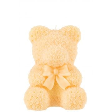 Kaars teddy beer licht geel large-25u